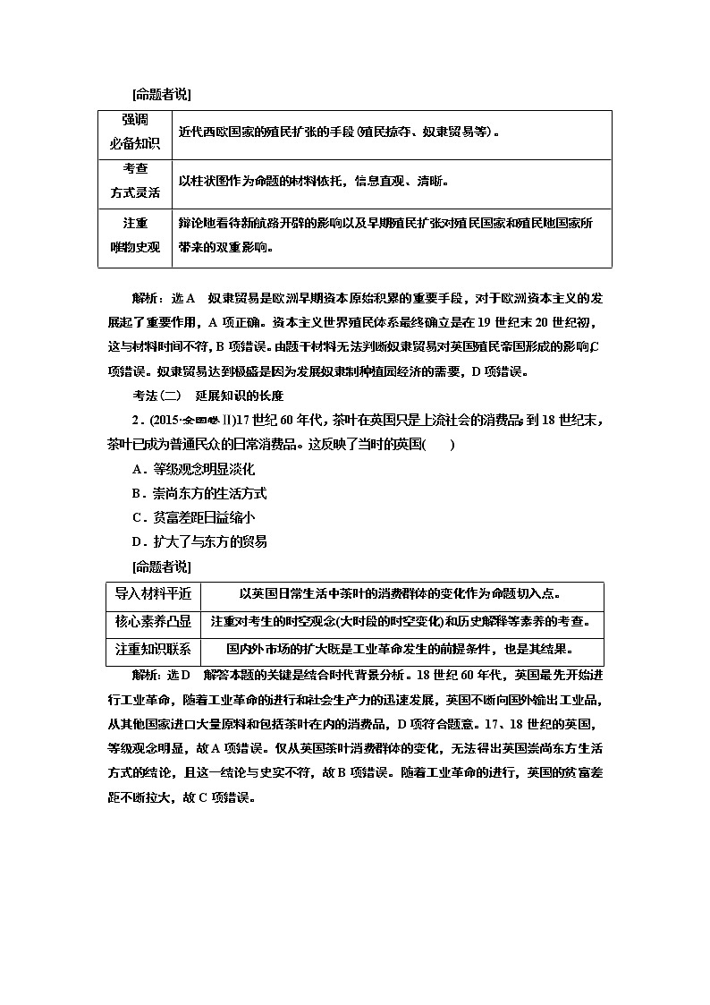 2019版二轮复习历史专题版讲义：板块三专题十市场经济导向的工业文明第3页