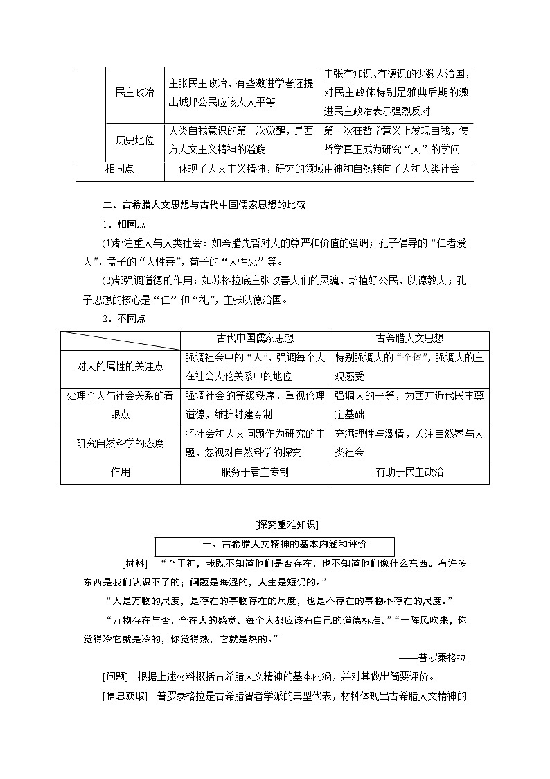 2020版高考新创新一轮复习历史人教版讲义：必修三第十二单元第1讲　西方人文精神的起源与文艺复兴03