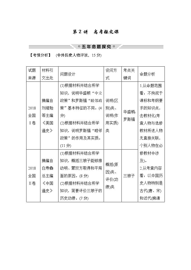2020版高考历史一轮复习教师用书：选考三第2讲01