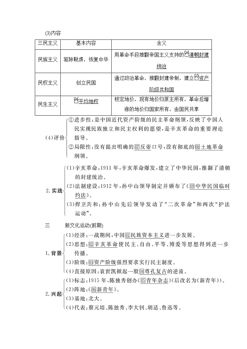 2021高三历史通史一轮（经典版）教师用书：第7单元　第4讲　从维新思想到马克思主义在中国的传播第2页