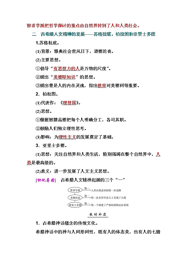 2021高考历史一轮复习教师用书：专题十三第33讲　西方人文精神的起源第2页