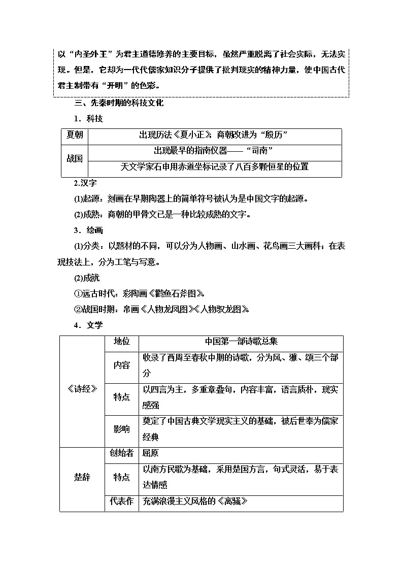 2021版高考历史一轮通史版教师用书：第1部分第1单元第2讲　先秦时期的思想文化03