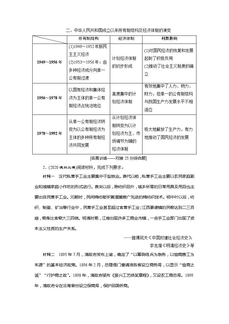 2021版高考历史（人民版专题史）一轮复习教师用书：专题八　3专题优化提升第3页