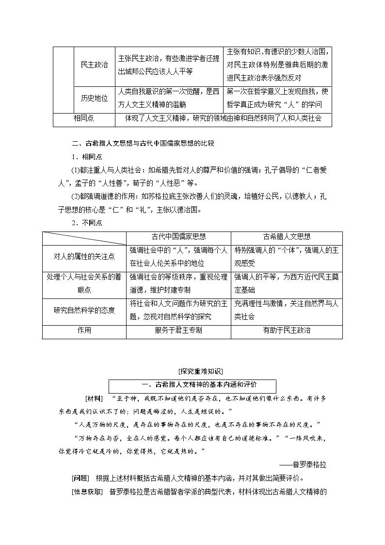 2020版高考历史新创新一轮复习岳麓版讲义：必修三第十二单元第1讲　西方人文精神的起源与文艺复兴03