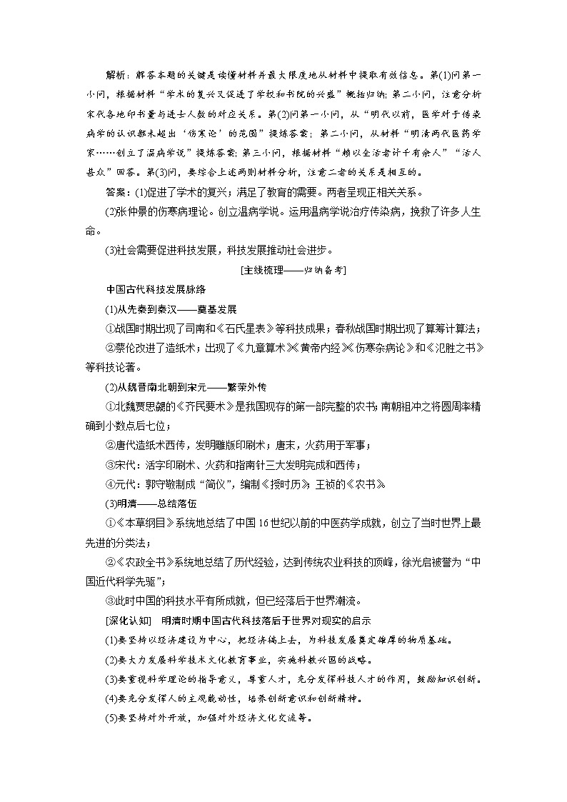 2020版高考历史新创新一轮复习岳麓版讲义：必修三第十一单元单元核心素养提升——历史的源头在过去历史的生命在现实历史的智慧在未来02