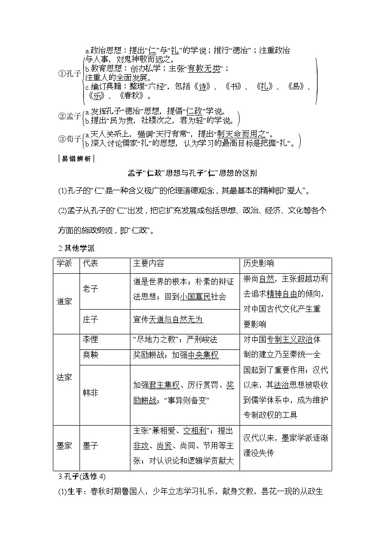 2020版高考历史新设计大一轮通史人民版讲义：阶段一　古代中华文明的起源与奠基——先秦课时3第2页