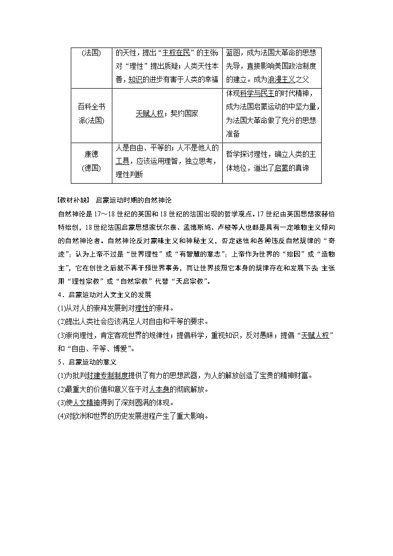 2020版高考历史新增分大一轮人民版讲义：专题十四西方人文精神的起源与发展第39讲第3页
