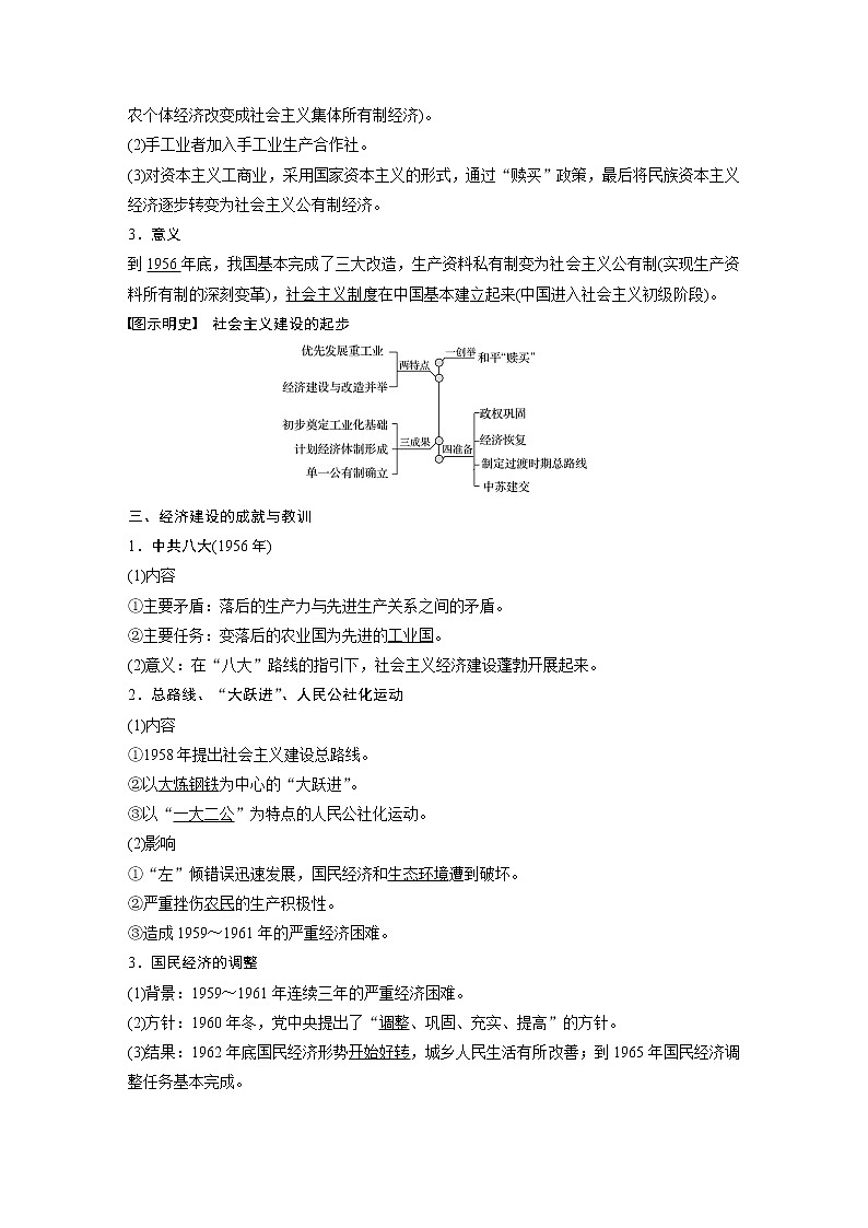 2020版高考历史新增分大一轮新高考（鲁京津琼）讲义：第八单元中国特色社会主义建设的道路与社会生活的变迁第21讲第3页