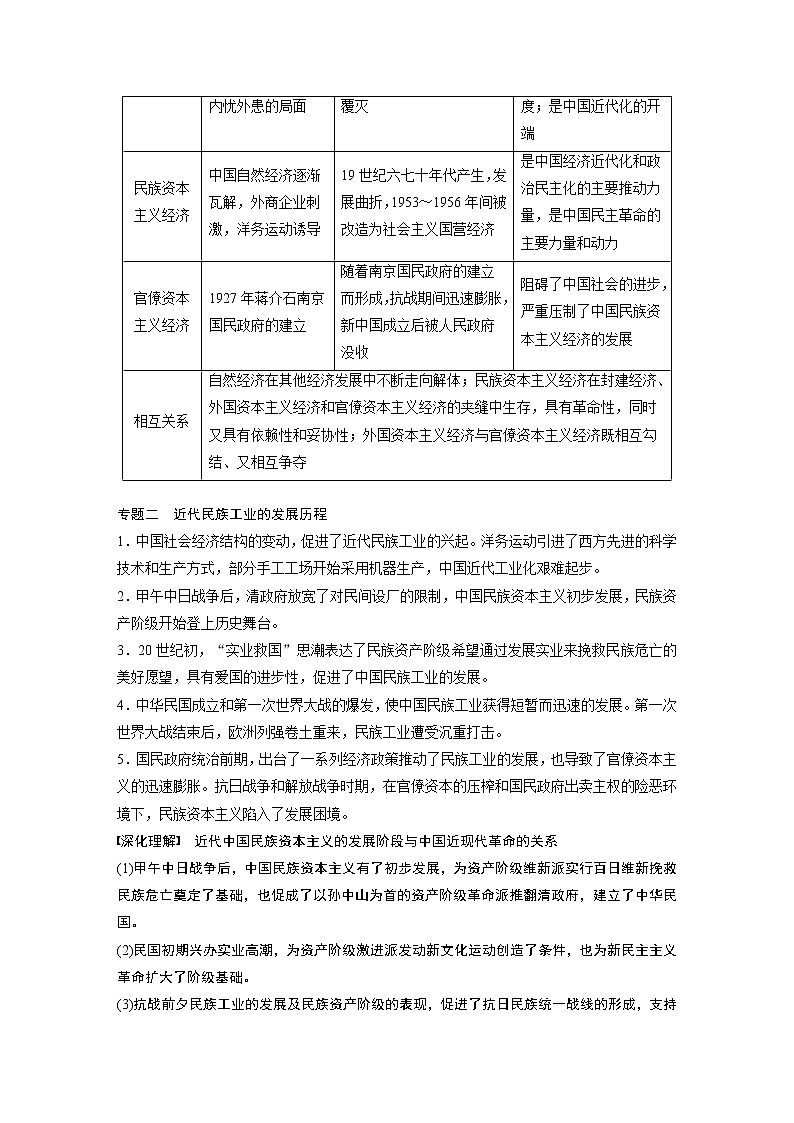 2020版高考历史新增分大一轮新高考（鲁京津琼）讲义：第七单元近代中国社会经济结构的变动与资本主义的曲折发展单元综合提升第2页