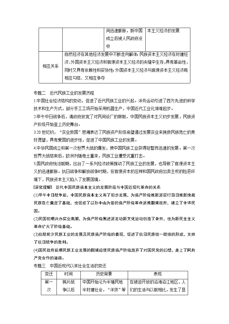 2020版高考历史新增分大一轮新高考江苏专用版讲义：第八单元近代中国经济与近现代社会生活的变迁单元综合提升第2页