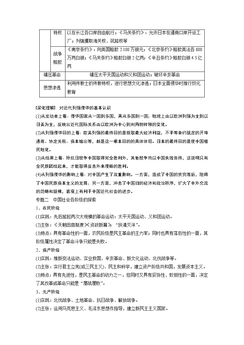 2020版高考历史新增分大一轮新高考江苏专用版讲义：第三单元近代中国反侵略、求民主的斗争单元综合提升第2页