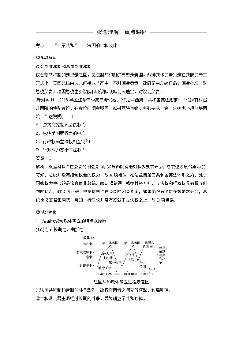 2020版高考历史新增分大一轮岳麓版讲义：第二单元古代希腊、罗马和近代西方的政治制度第8讲第3页
