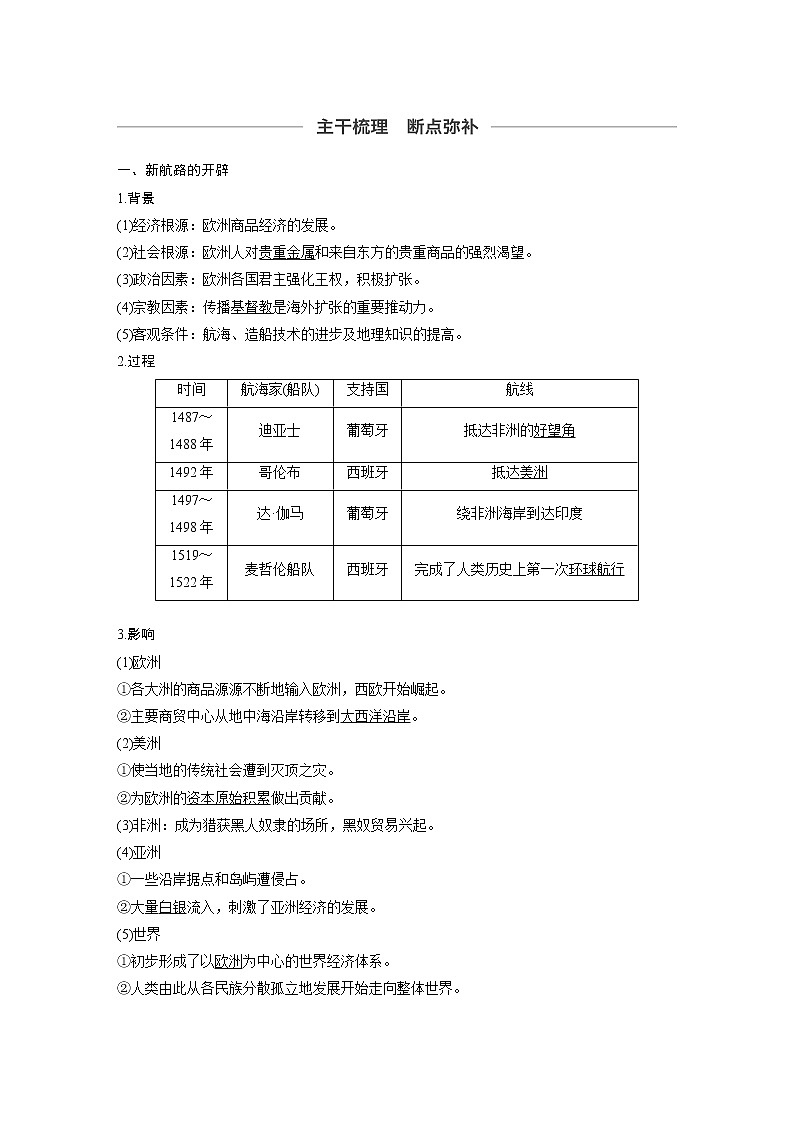 2020版高考历史新增分大一轮岳麓版讲义：第七单元工业文明的崛起第20讲第2页
