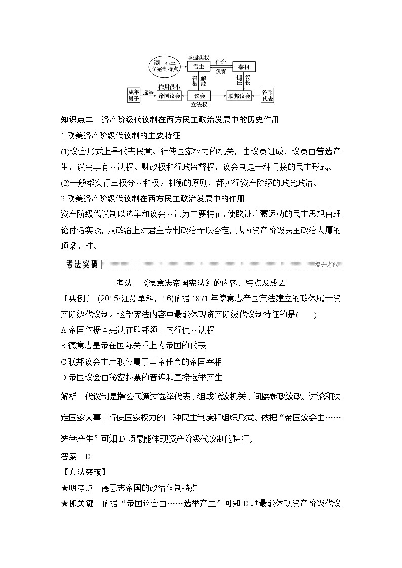 2020版高考历史新设计大一轮人教版（江苏专用）讲义：第二单元西方的政治制度第5讲02