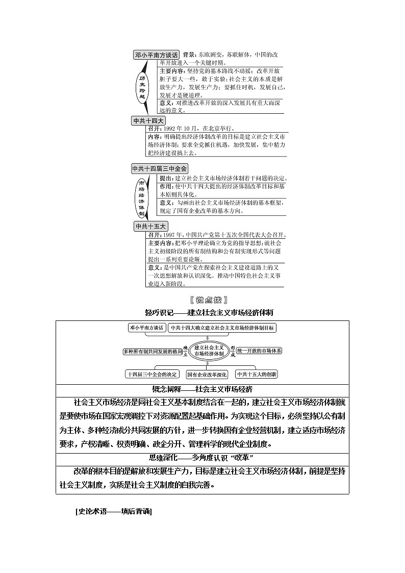 2020版高考一轮复习历史人民版江苏专版学案：模块二专题八第17讲　伟大的历史性转折和走向社会主义现代化建设新阶段第3页