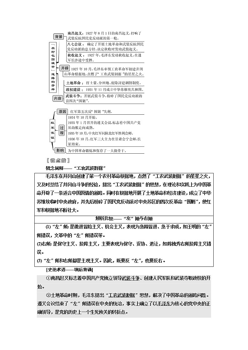 2020版高考一轮复习历史人民版江苏专版学案：模块一专题二第5讲　新民主主义革命03
