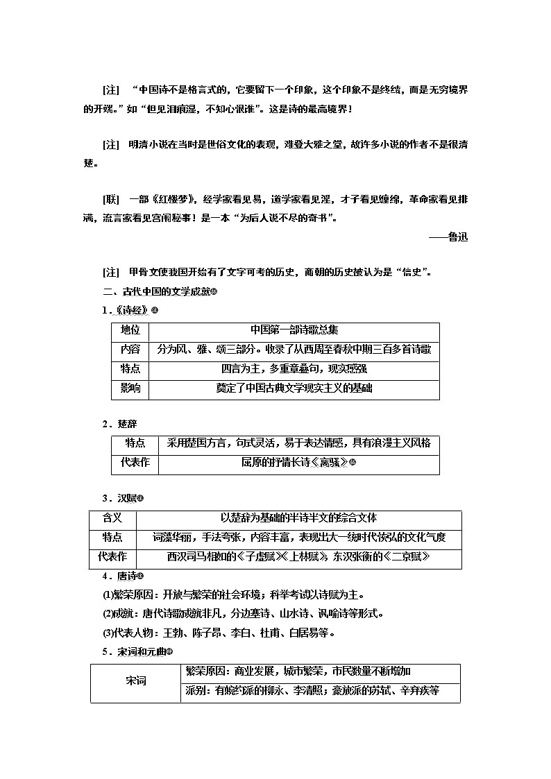 2020版高考一轮复习历史新课改省份专用讲义：第十二单元课题三十六　古代中国的科学技术与文学艺术03