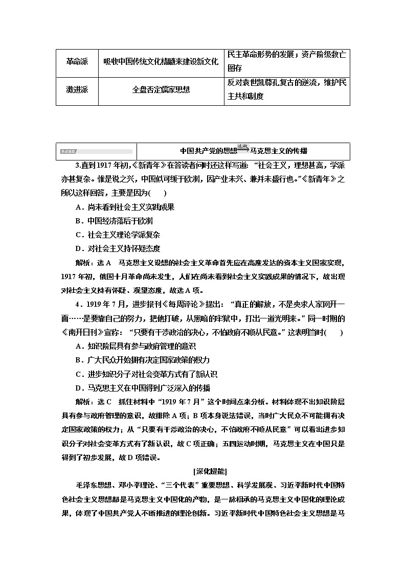 2020版高考一轮复习历史新课改省份专用讲义：第十四单元单元末——查漏补缺提能增分02