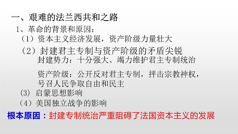 人教版高中历史必修一第一单元人教版高中历史必修一第9课资本主义政治制度在欧洲大陆的扩展31张PPT02