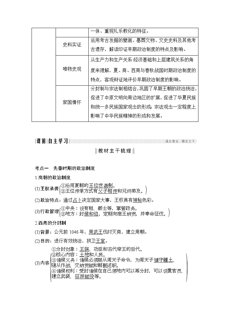 2020版高考历史新设计大一轮通史人教山东专用讲义：阶段一　古代中华文明的起源与奠基——先秦课时1第2页