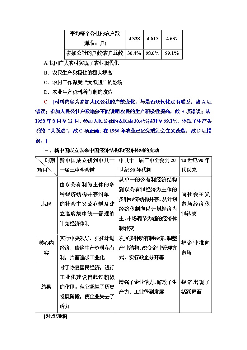 2020版新一线高考历史北师大版一轮复习教师用书：模块2第7单元单元高效整合第3页