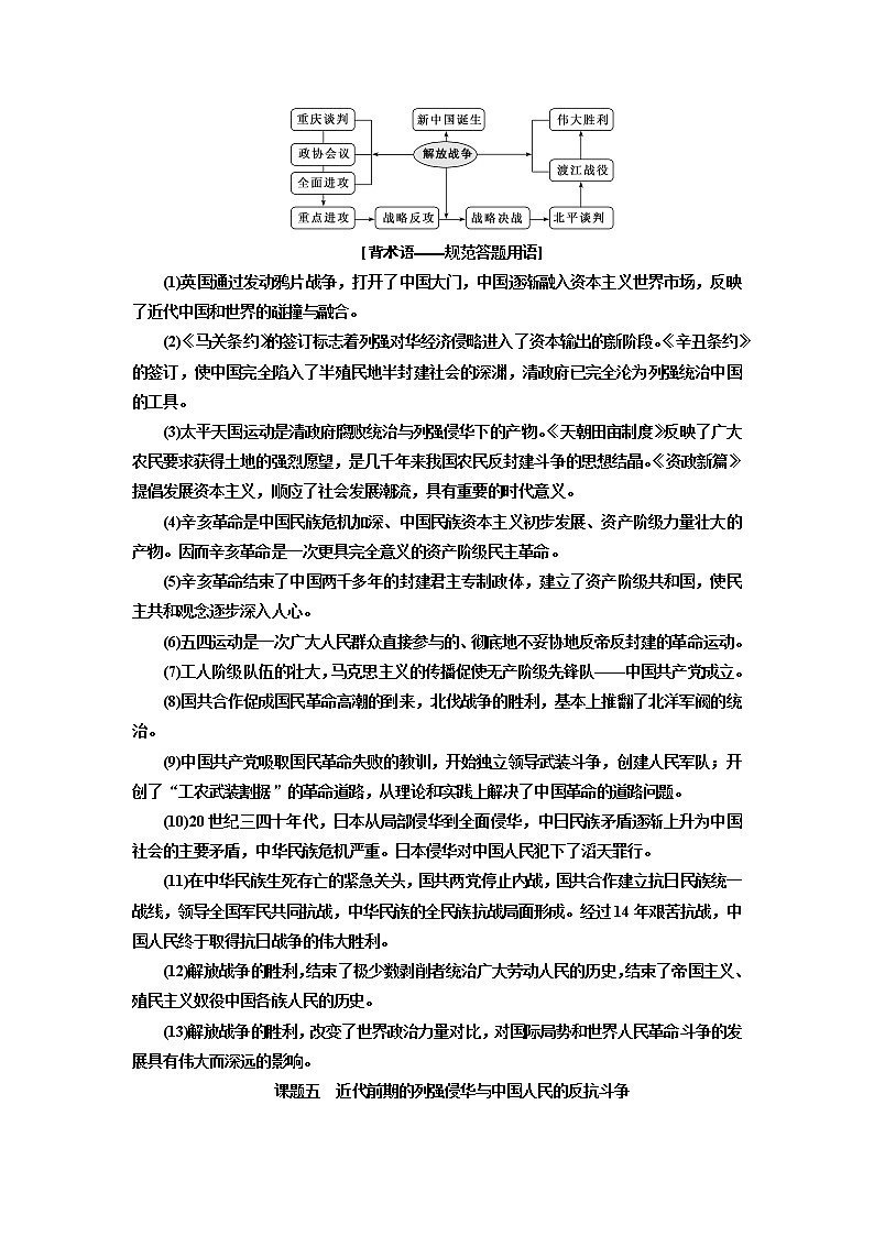 2020版历史新高考一轮复习（北师大版）讲义：专题二课题五　近代前期的列强侵华与中国人民的反抗斗争02