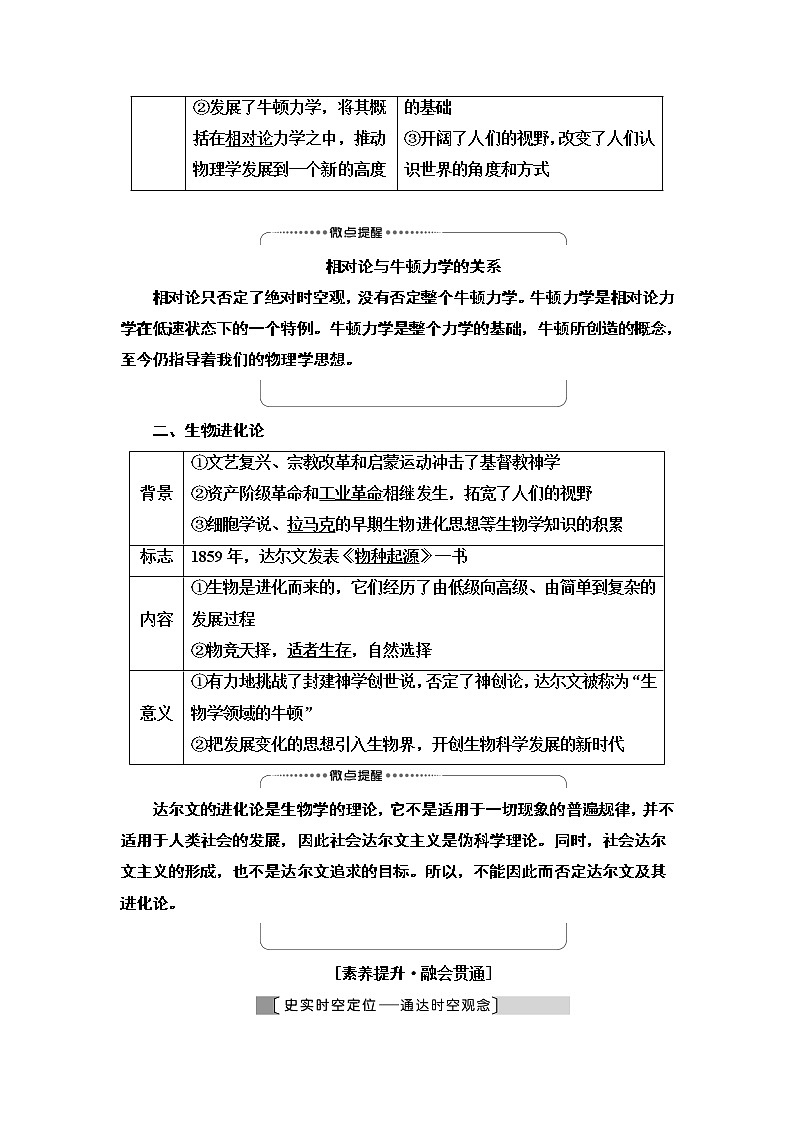 2021届新高考历史人教版一轮复习学案：模块3第14单元第32讲　近代以来世界的科学发展历程第2页