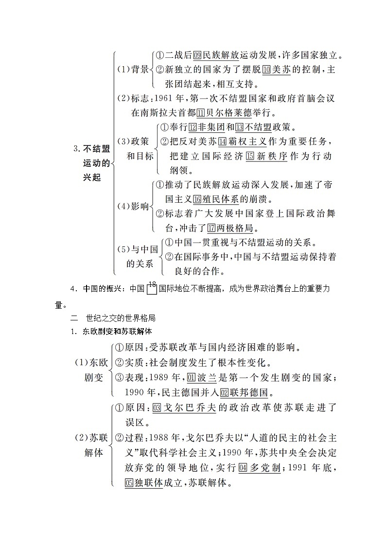 2021届高考历史人教版一轮创新学案与作业：第五单元第19讲世界多极化趋势的出现和加强03