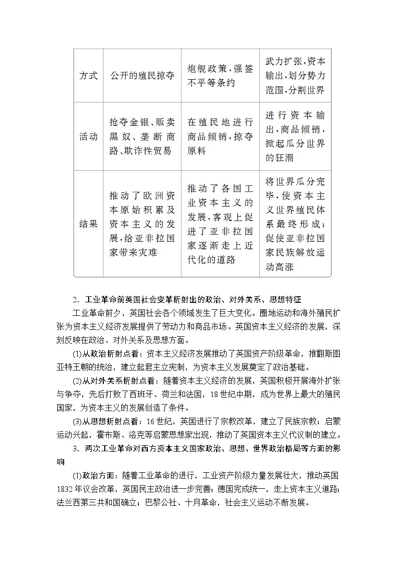 2021届高考历史人教版一轮创新学案与作业：第七单元　资本主义世界市场的形成和发展　备考提能02