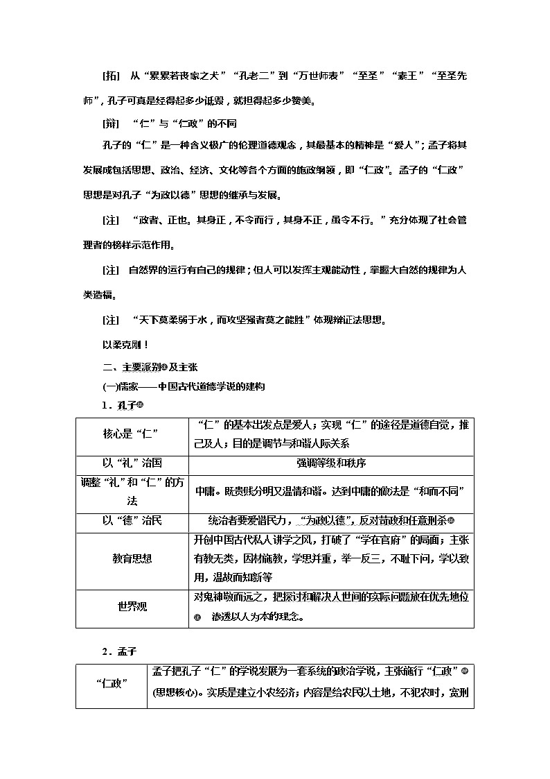 2020高考历史新一线大一轮专题复习模式北师大版讲义：专题十二课题三十二　百家争鸣03
