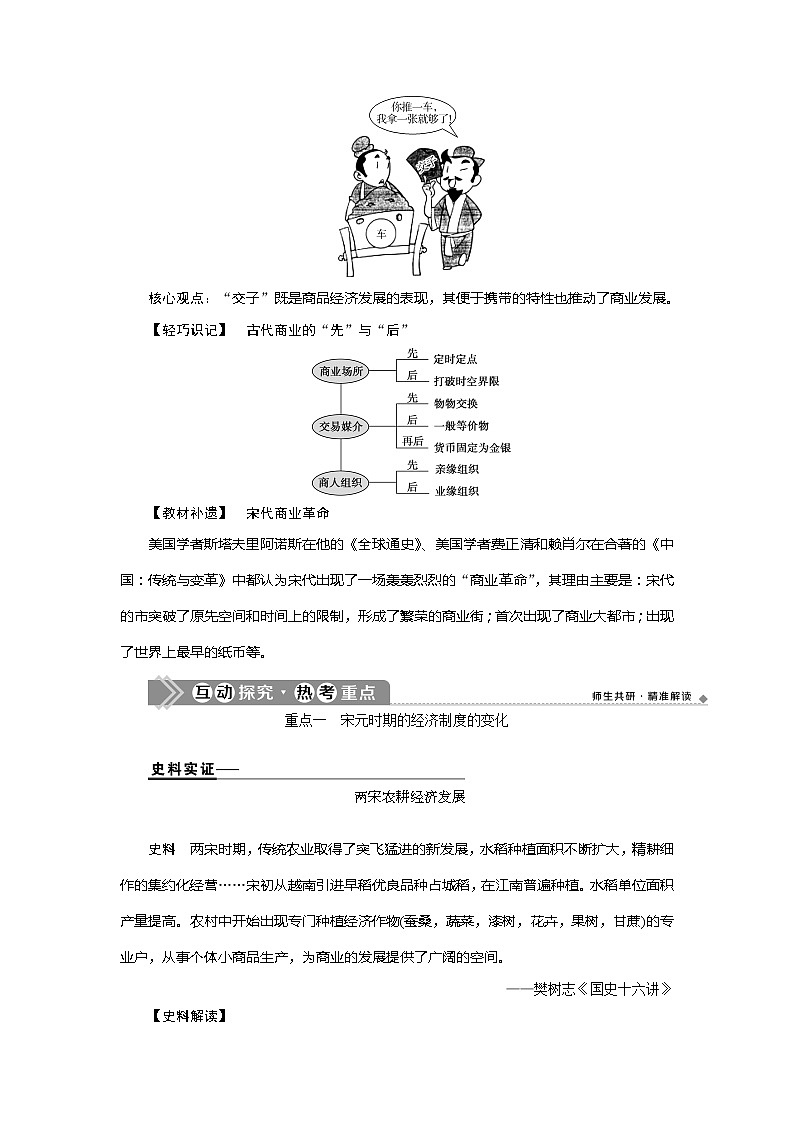 2021版高考历史（人民版通史）一轮复习学案：阶段四　第2讲　宋元时期的农耕经济03