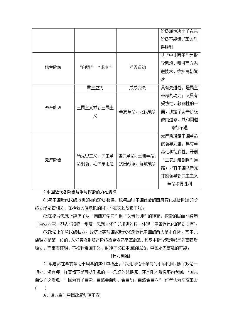 2021版新高考选考历史（人教版专题史）一轮复习学案：单元综合提升第二单元03