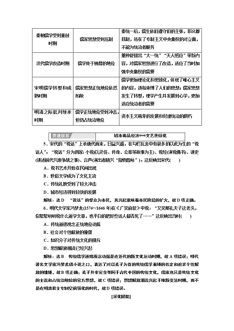 2020版高考一轮复习历史专题复习模式人民版学案：专题十二专题末—查漏补缺提能增分03