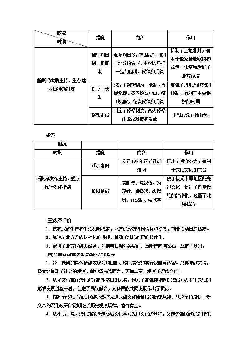 2020版高考历史一轮通史复习教师用书：选修1历史上重大改革回眸03