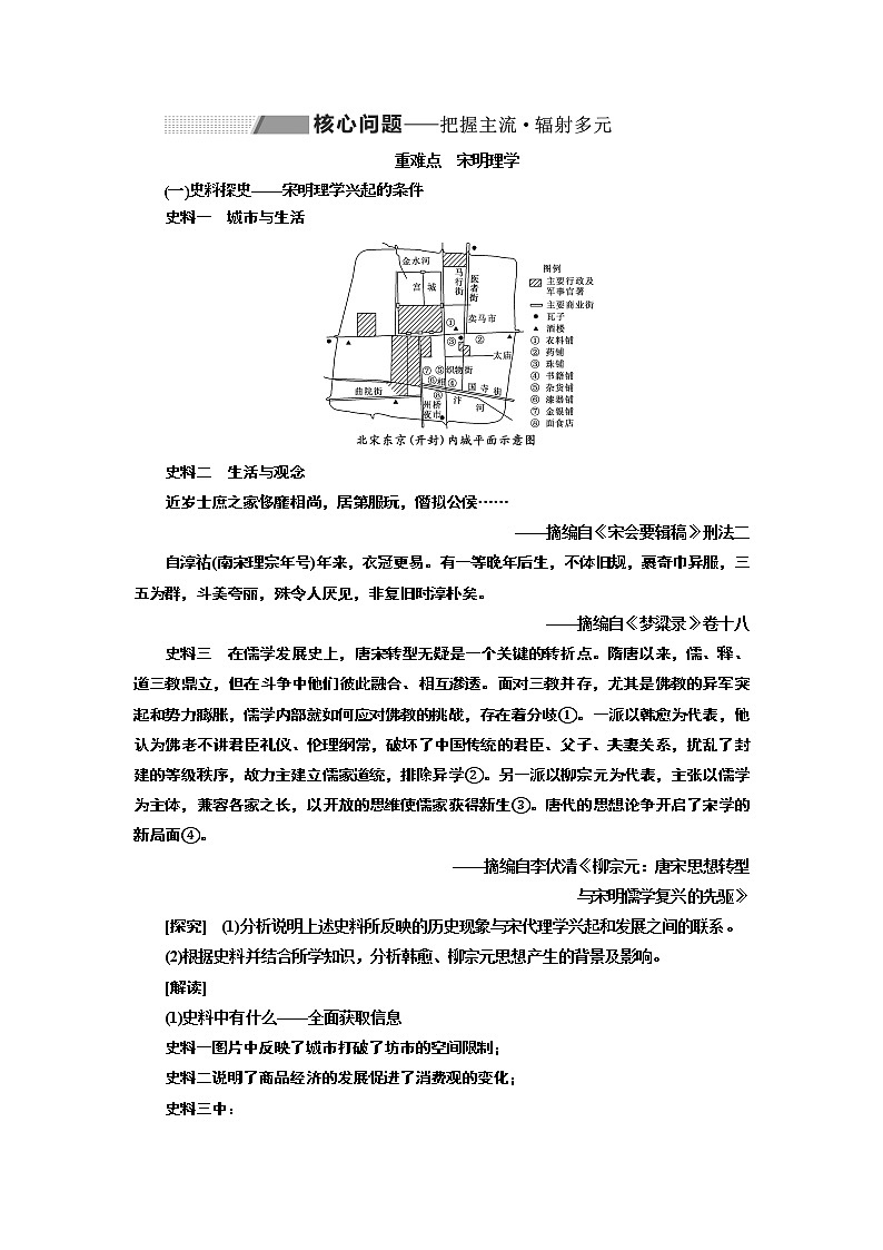 2020版高考一轮复习历史专题复习模式人教版学案：第十二单元课题三十四　宋明理学03