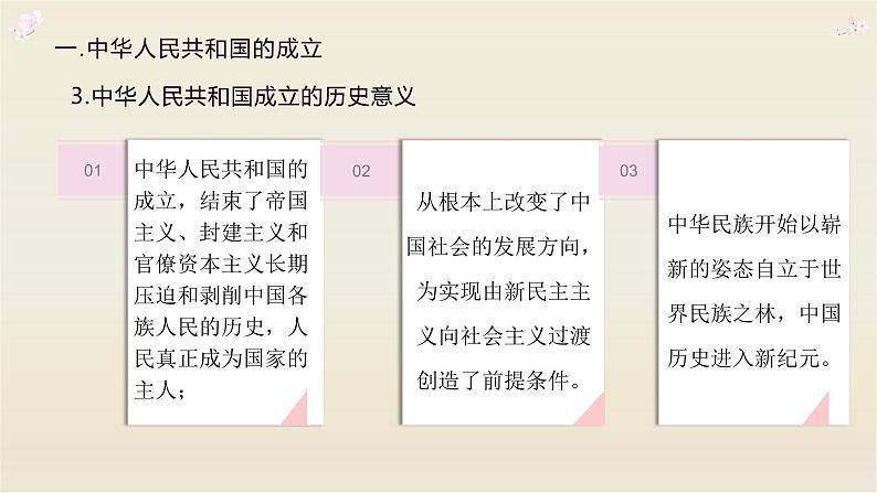 人教2019版必修中外历史纲要上册 第26课中华人民共和国的成立和向社会主义过渡课件(共31张PPT)07