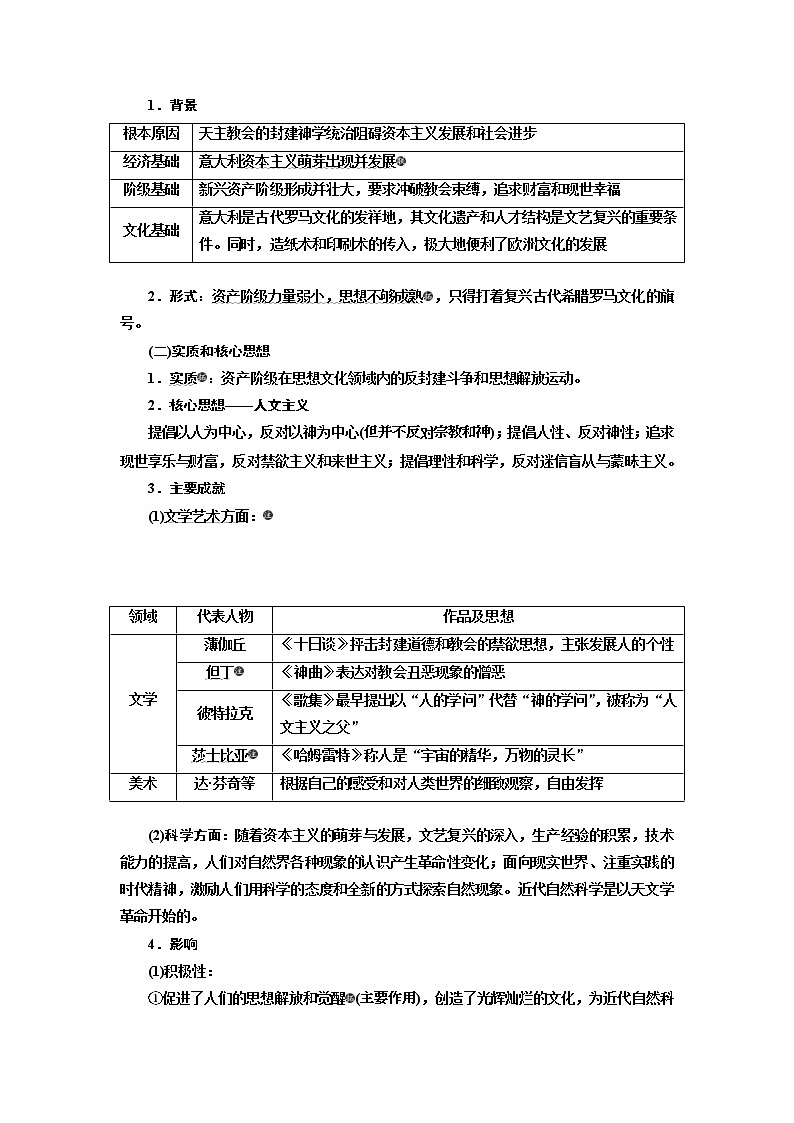 2020版高考历史一轮复习教师用书：第13单元 西方人文精神的起源及其发展(含解析)第3页