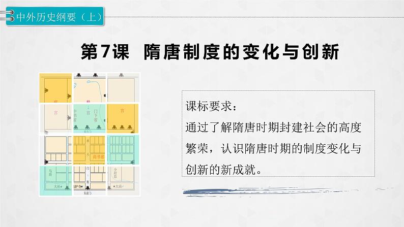 07隋唐制度的变化与创新 课件01