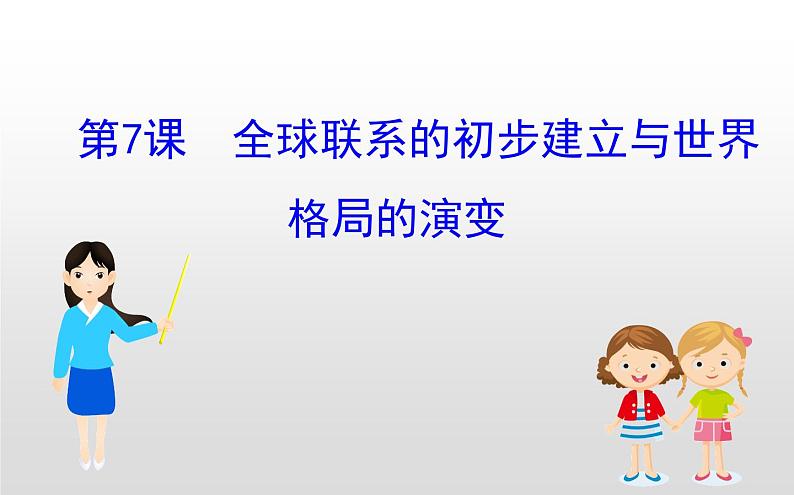 （新教材）统编版高中历史必修下册课件：3.7全球联系的初步建立与世界格局的演变01