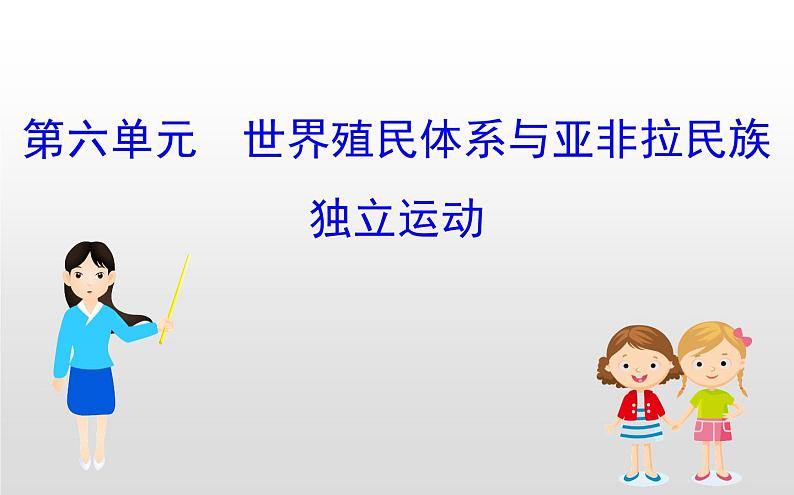 （新教材）统编版高中历史必修下册课件：第六单元　世界殖民体系与亚非拉民族独立运动01