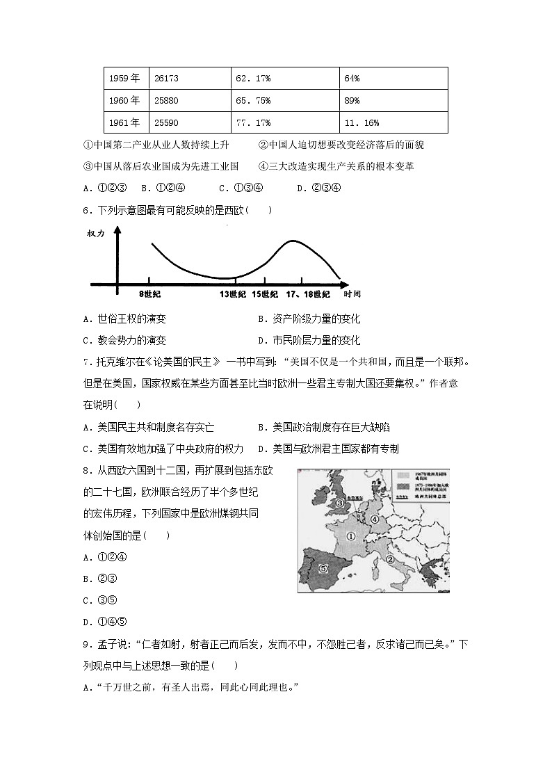 【历史】安徽省黄山市2018-2019学年高二上学期期末考试试题第2页