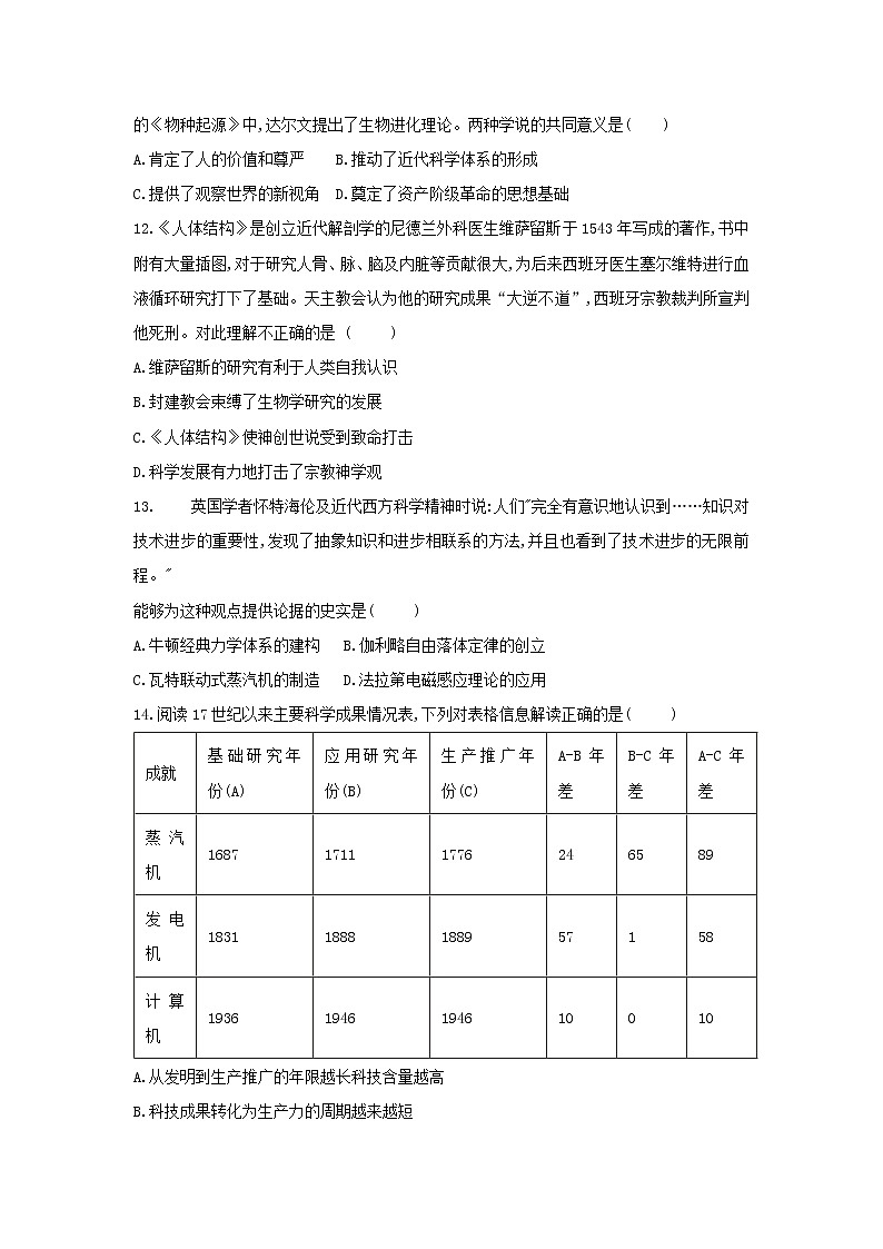 【历史】四川省邻水实验学校2018-2019学年高二下学期第一次月考试卷03