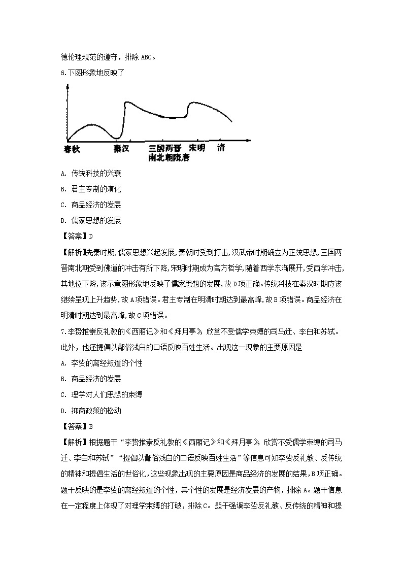 【历史】湖南省湘南三校联盟2018-2019学年高二10月联考试卷（解析版）03
