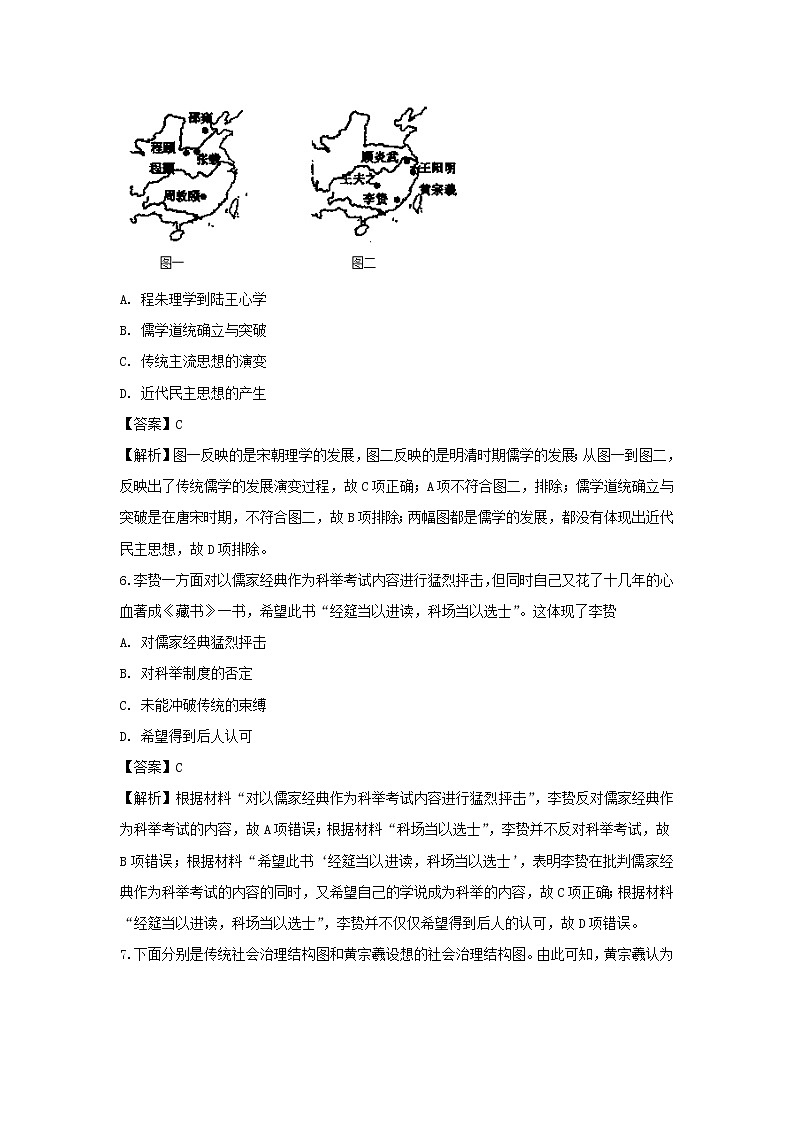 【历史】江苏省如皋市2018-2019学年高二上学期教学质量调研（一）（选修）试题 （解析版）03