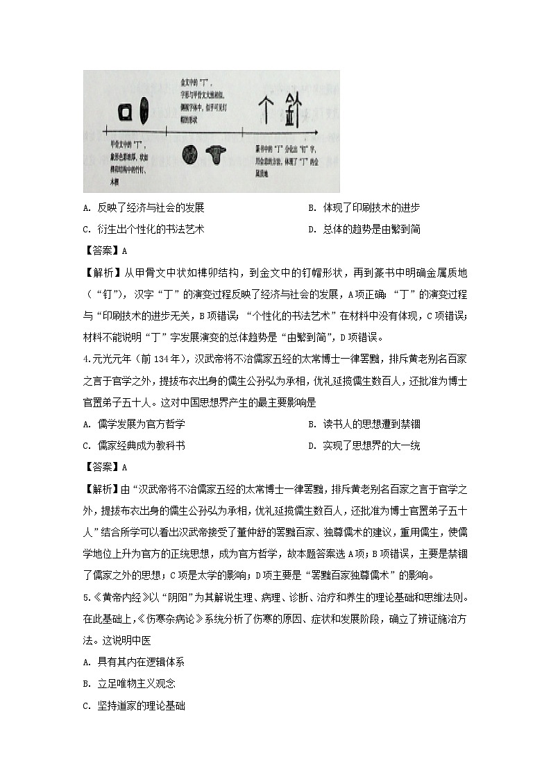 【历史】内蒙古赤峰市2019-2020学年高二下学期期末考试联考试题（解析版）02