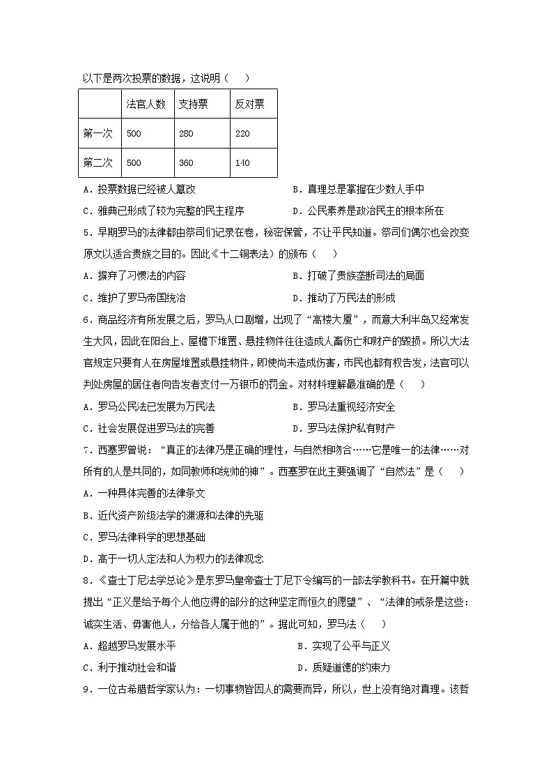 【历史】贵州省都匀第一中学2019-2020学年高二上学期期中考试试题02
