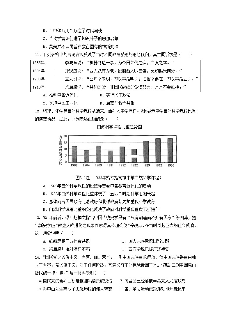 【历史】江西省赣州市赣县中学北校区2019-2020学年高二12月月考试题03