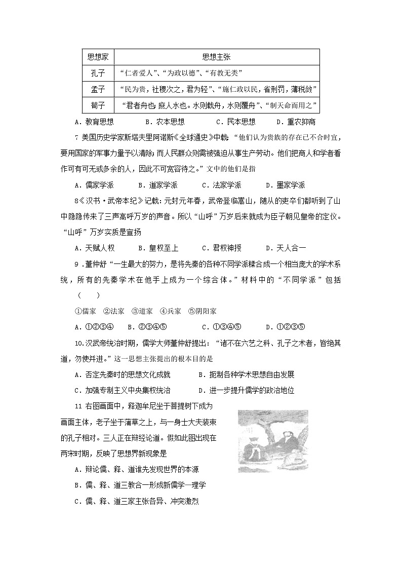 【历史】甘肃省镇原县镇原中学2019-2020学年高二上学期第一次月考试题第2页