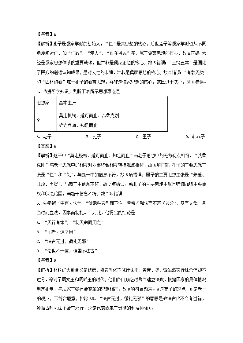【历史】陕西省商洛市洛南中学2020-2021学年高二上学期第一次月考试题（解析版）第2页