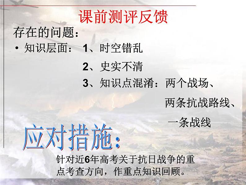 北师大版高中历史必修一第9课 中华民族的抗日战争复习  课件07